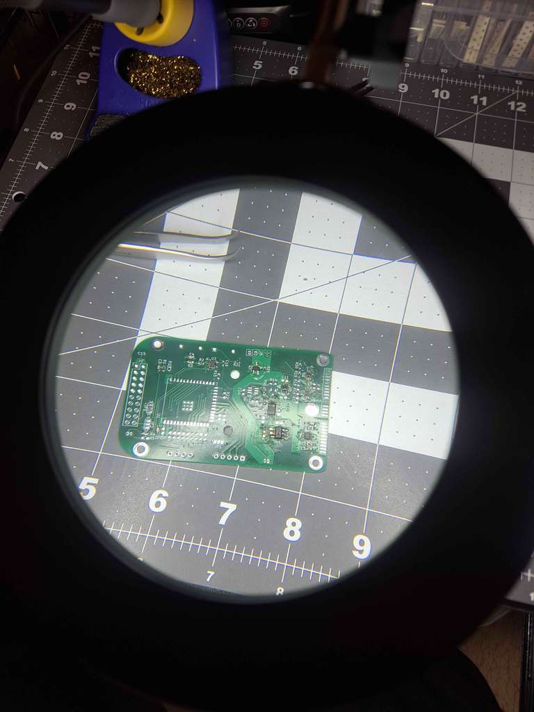 PCB with some components